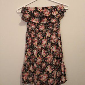 Floral Strapless Dress